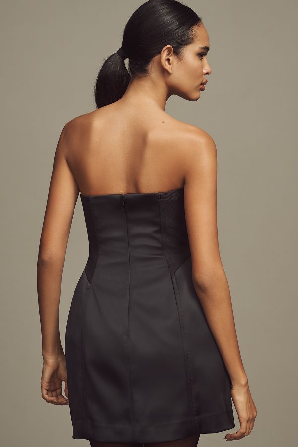 Slide View: 2: By Anthropologie Strapless Sculpted Mini Dress