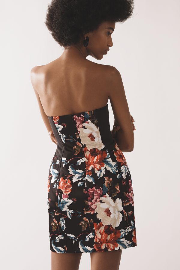 Slide View: 2: By Anthropologie Strapless Sculpted Mini Dress