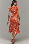 Thumbnail View 2: By Anthropologie V-Neck Ruched Midi Dress