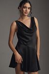 Thumbnail View 1: By Anthropologie Rollkragen-Satin-Minikleid