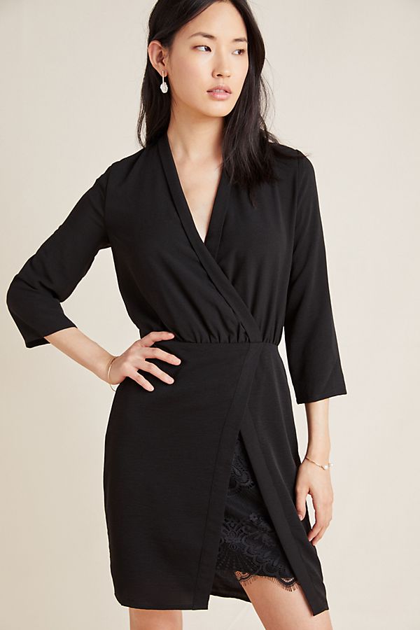Slide View: 1: Naomi Surplice Dress