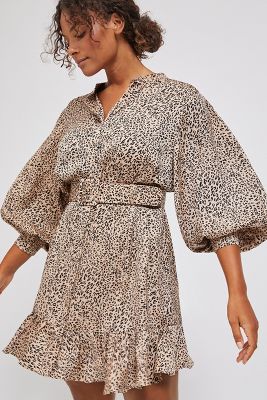 cheetah mini dress