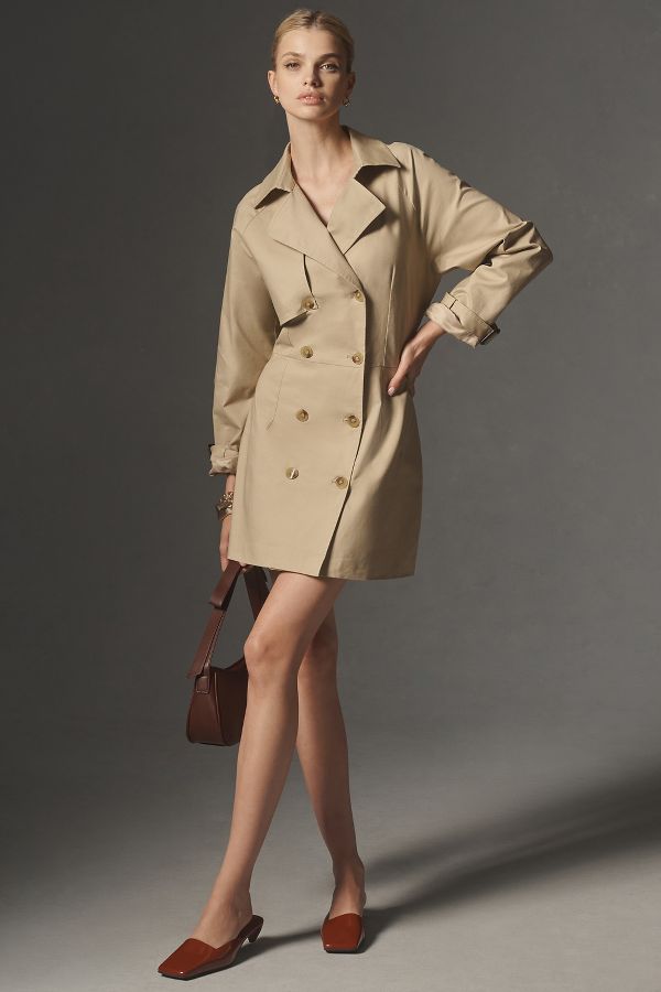 Slide View: 1: Robe Mini Trench Mare Mare