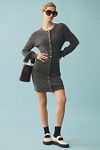 Thumbnail View 3: Mare Mare Long-Sleeve Button-Front Sweater Mini Dress