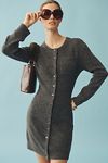 Thumbnail View 1: Mare Mare Long-Sleeve Button-Front Sweater Mini Dress