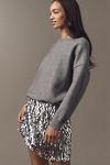 Thumbnail View 5: Mare Mare Long-Sleeve Knit Sequin Twofer Mini Dress