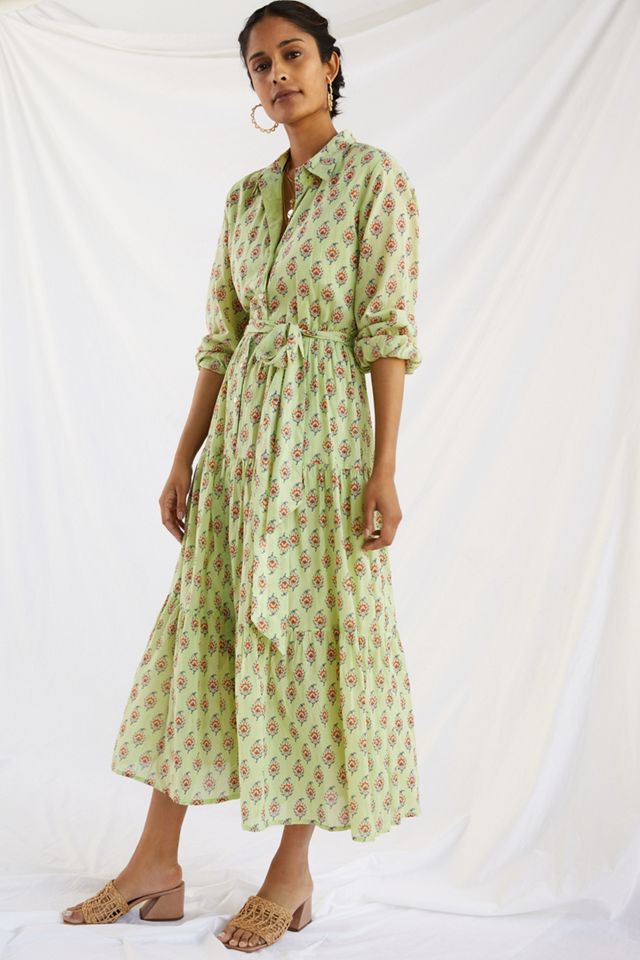 Roller Rabbit Belted Maxi Shirtdress Anthropologie
