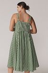 Thumbnail View 3: Universal Standard Plus Linen Blend Striped Midi Dress