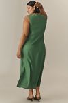 Thumbnail View 2: Universal Standard Plus Islet Button-Front Linen Blend Midi Dress