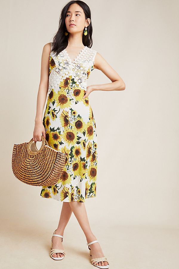 Slide View: 1: Francoise Sleeveless Midi Dress