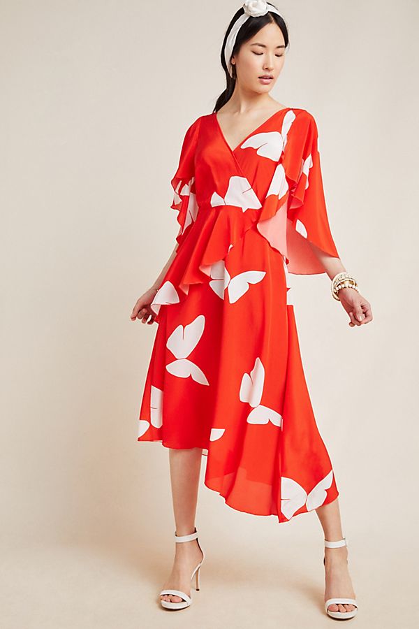Slide View: 1: Pascaline Silk Midi Dress