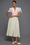 Visualizzazione miniature 1: Celia B Tabi Vestito Midi Gingham Manica Corta Scollo a V