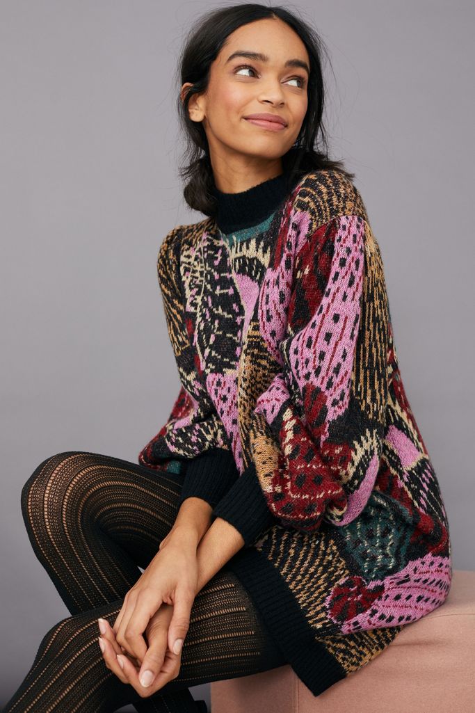 Farm Rio Soraya Tunic Sweater Dress | Anthropologie