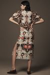 Thumbnail View 3: Farm Rio Flowing Beauty Short-Sleeve Slim Midi Dress