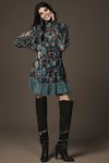 Thumbnail View 3: Farm Rio Arabesque Floral Long-Sleeve High-Neck Mini Dress