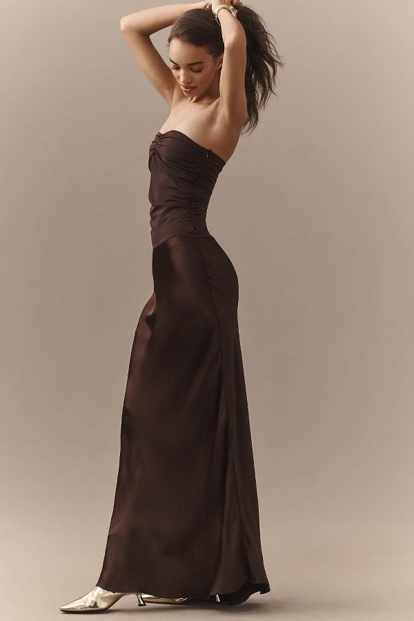 Slide View: 4: BEC + BRIDGE Dua Strapless Maxi Dress