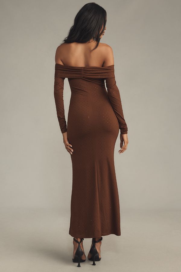 Slide View: 3: Bardot Artura Diamante Maxi Dress