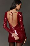 Thumbnail View 2: Bardot Verona Long-Sleeve Sequin Mini Dress