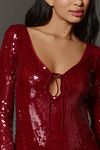 Thumbnail View 4: Bardot Verona Long-Sleeve Sequin Mini Dress