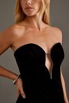 Thumbnail View 8: Bardot Lilah Velour Strapless Mini Dress