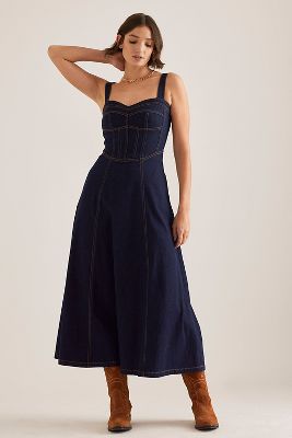 Vestido Midi de Mezclilla Bardot Lilah