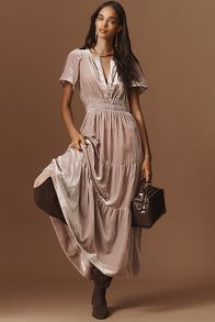 Slide View: 1: The Somerset Maxi Dress: Velvet Edition