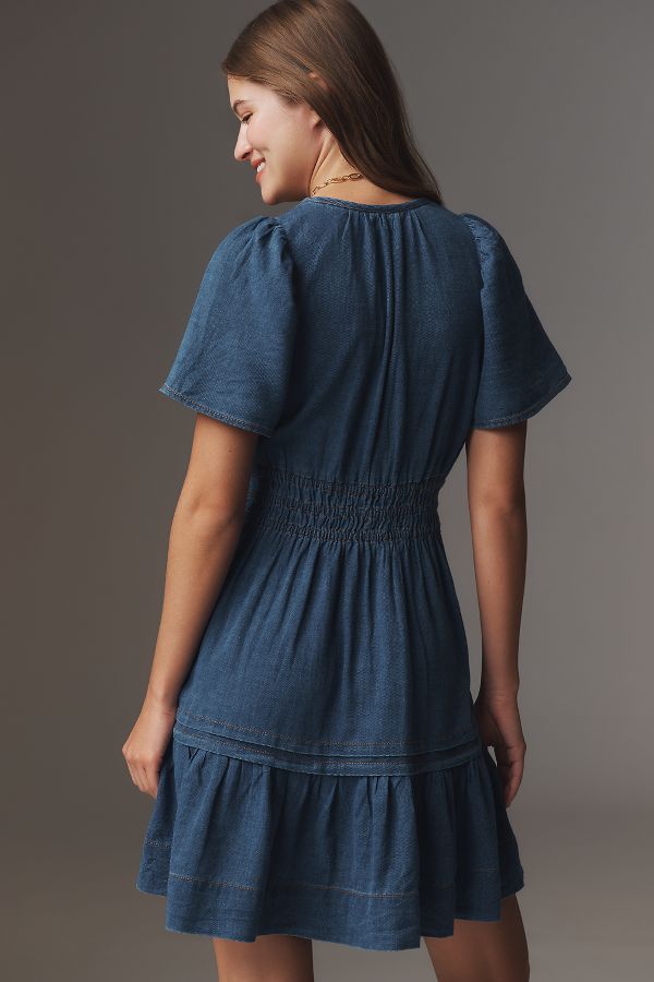 Slide View: 2: The Somerset Mini Dress: Denim Edition