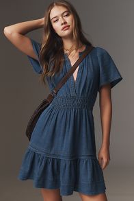 Slide View: 1: The Somerset Mini Dress: Denim Edition