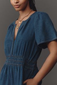 Slide View: 7: The Somerset Mini Dress: Denim Edition