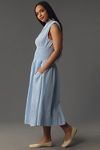 Vista en miniatura 5: The Tommie Linen Cap-Sleeve Smocked-Waist Midi Dress