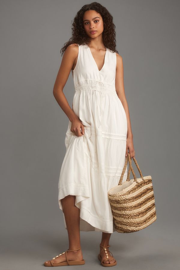 Slide View: 4: The Somerset Maxi Dress: Linen Ties Edition