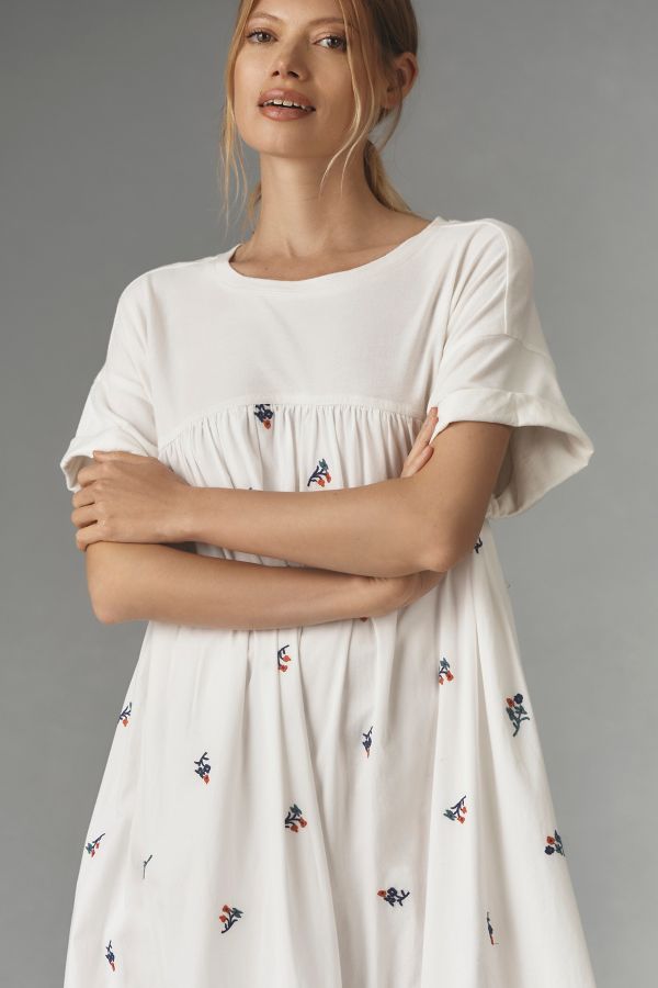 Slide View: 3: Pilcro Short-Sleeve T-Shirt Midi Dress