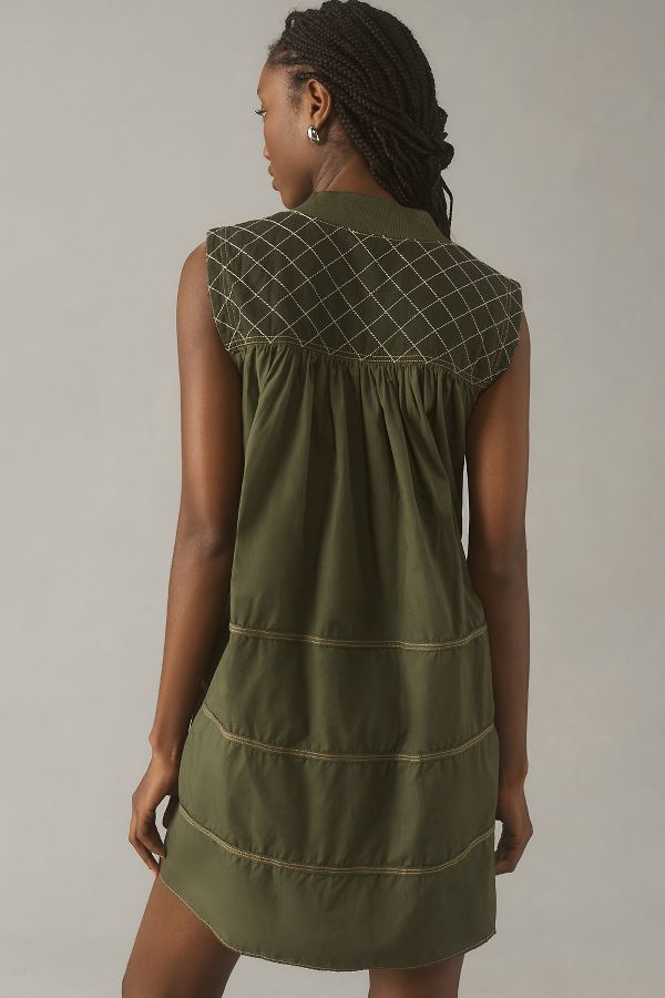 Slide View: 2: Pilcro Sleeveless Utility Mini Dress