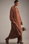 Thumbnail View 8: By Anthropologie Long-Sleeve Sheer Pleated Midi Dress