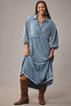 Thumbnail View 5: The Bettina Tiered Shirt Dress by Maeve: Denim Edition