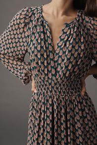 Slide View: 4: The Somerset Maxi Dress: Long-Sleeve Chiffon Edition