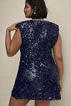 Thumbnail View 7: By Anthropologie Sleeveless V-Neck Sequin Mini Dress