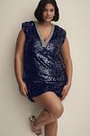 Thumbnail View 9: By Anthropologie Sleeveless V-Neck Sequin Mini Dress