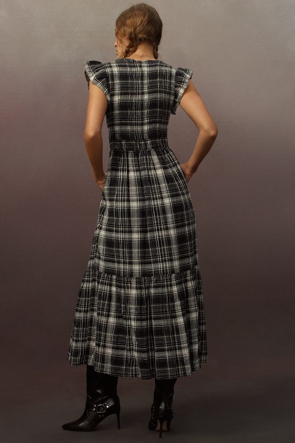 Slide View: 2: The Peregrine Midi Dress: Plaid Edition