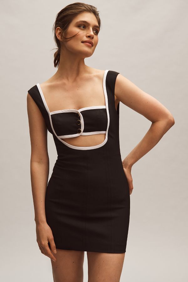 Slide View: 1: Ronny Kobo Egon Bandeau Stretch Mini Dress