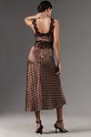 Thumbnail View 2: Ronny Kobo Holiday V-Neck Lace-Trim Midi Dress