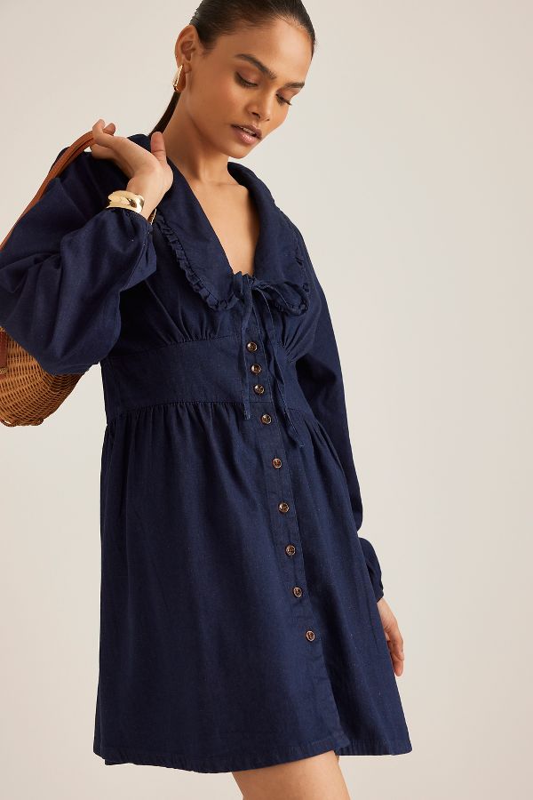 Slide View: 4: Robe Mini en Denim Ottilie Nobody's Child