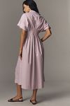 Thumbnail View 2: The Tobie Button-Front Pleated Shirt Dress by Exquise