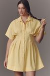 Thumbnail View 5: The Tobie Button-Front Pleated Shirt Dress by Exquise: Mini Edition