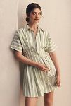 Thumbnail View 1: The Tobie Button-Front Pleated Shirt Dress by Exquise: Mini Edition