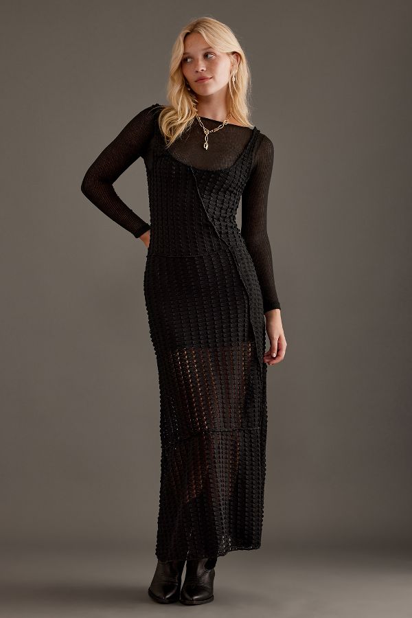 Slide View: 1: LAAGAM Mika Knitted Maxi Dress