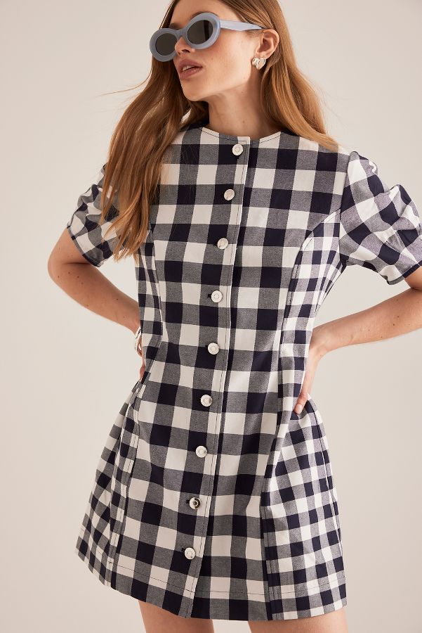 Slide View: 4: ALIGNE Aurelia Check Mini Dress