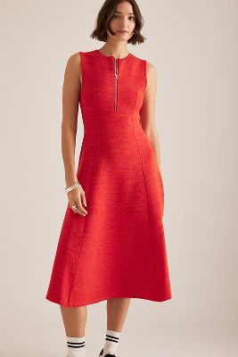 ALIGNE Vida Zip-Neck Midi Dress