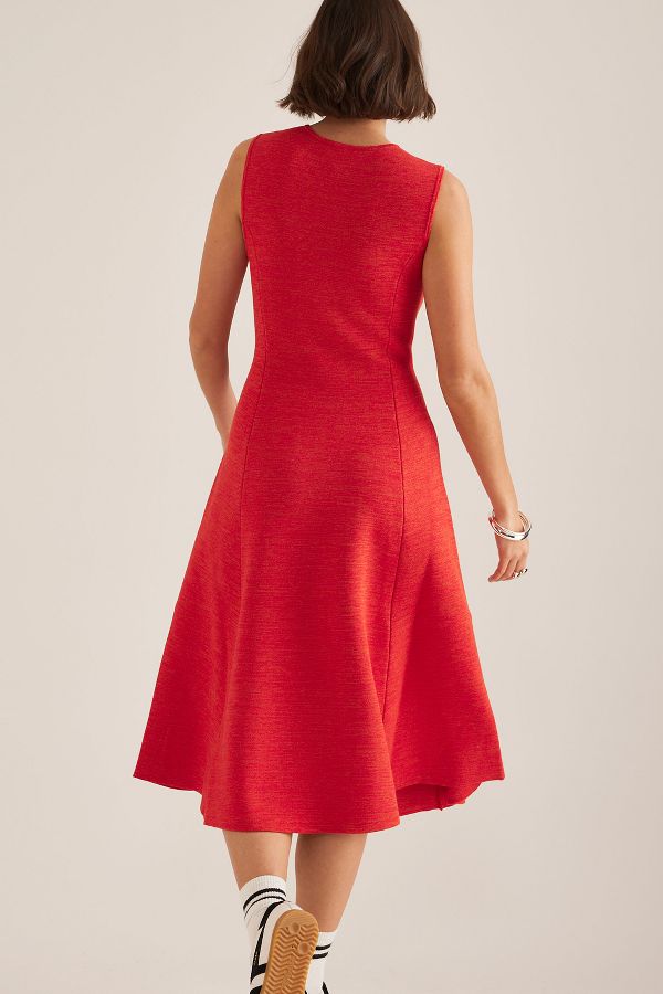 Slide View: 2: ALIGNE Vida Zip-Neck Midi Dress