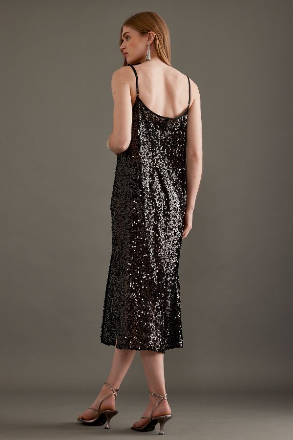 Slide View: 2: Baum und Pferdgarten Jaliza Sequin Midi Slip Dress 